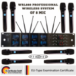 GILBORD WRL888 σετ 8 ασύρματων μικροφώνων